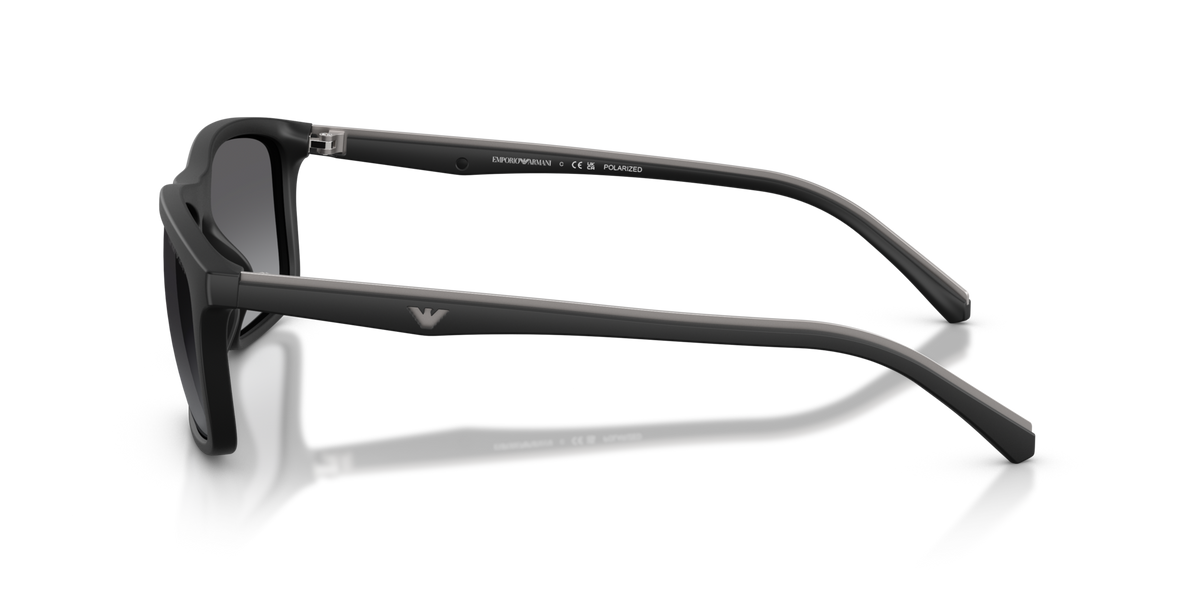 Emporio Armani EA4257U 500181 matte black sunglasses 57mm side view