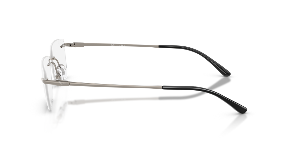 Ray-Ban RX8781D 1000 gunmetal eyeglasses 56mm side view