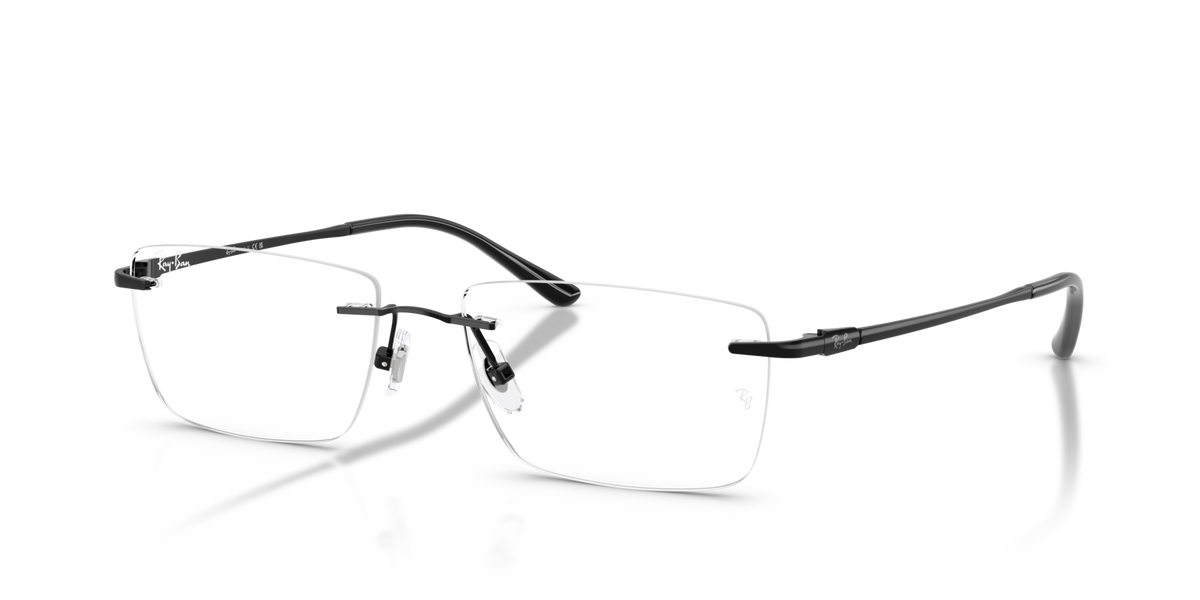Ray-Ban RX8781D 1244 black eyeglasses 56mm angled view