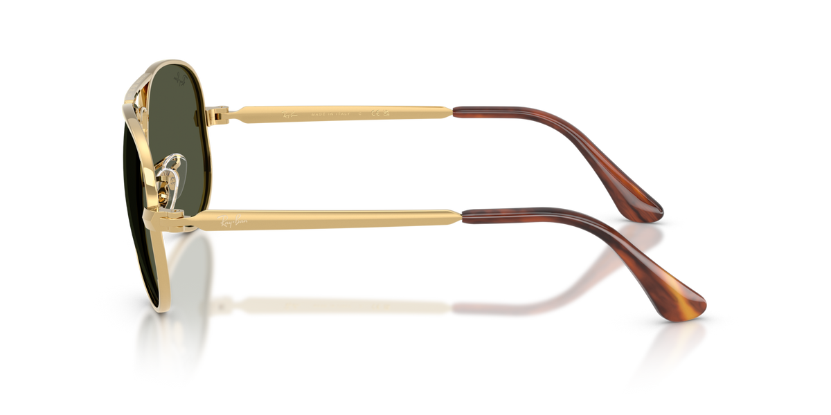 Ray-Ban RB3925 001/31 arista gold sunglasses 58mm side view