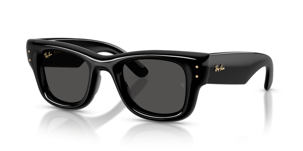 Ray-Ban RB4940 601/87 black sunglasses 47mm angled view