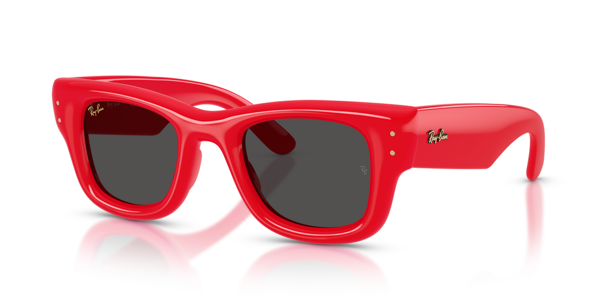Ray-Ban RB4940 683187 red sunglasses 47mm angled view