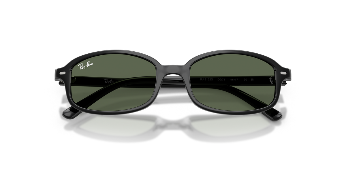 Ray-Ban Kids RJ9132S 100/71 black sunglasses 49mm folded view