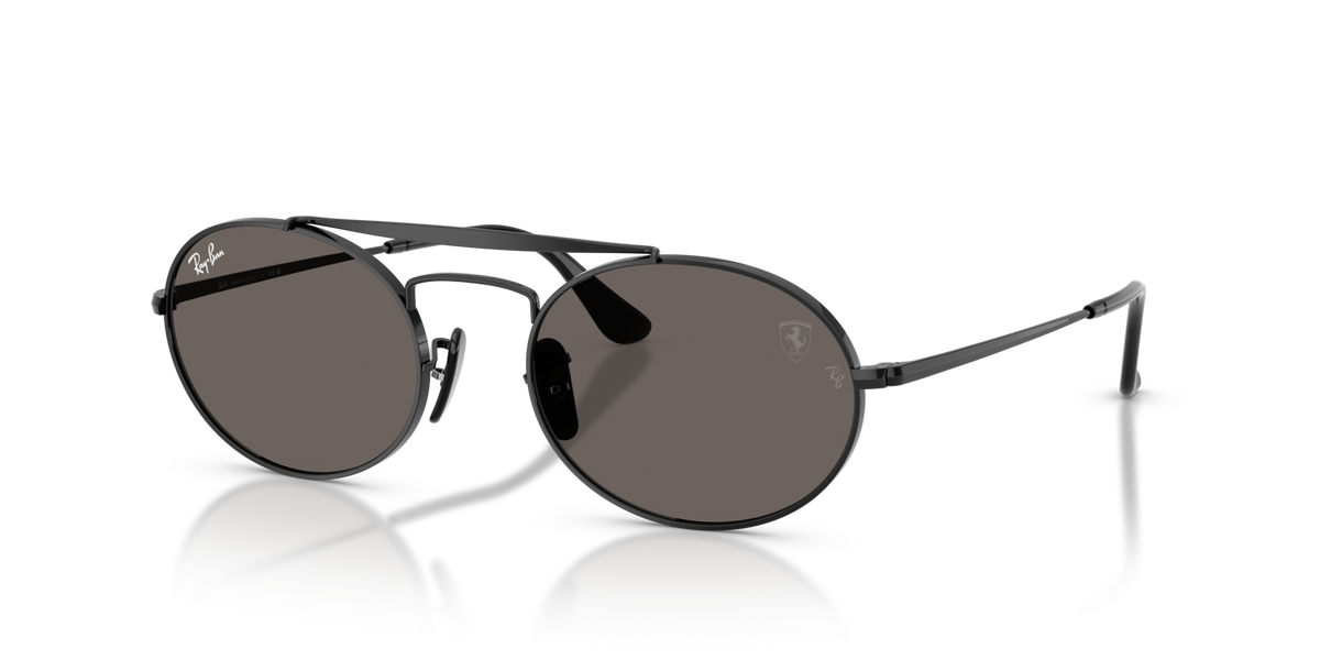 Ray-Ban RB3775M F134B1 black sunglasses 54mm angled view