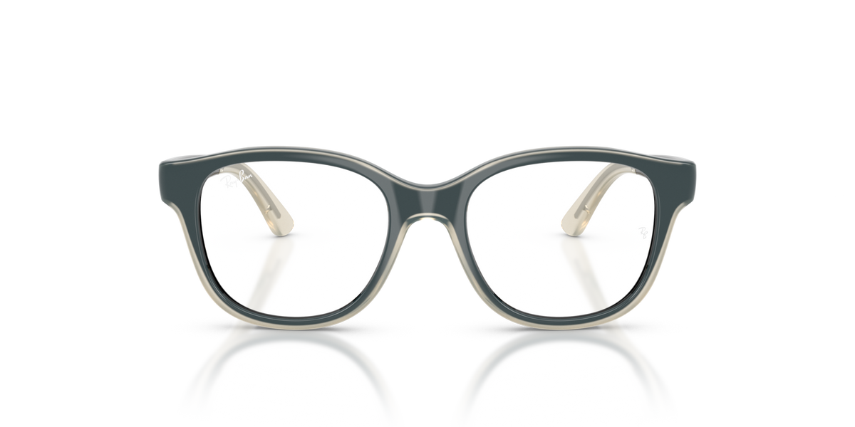 Ray-Ban Kids RY1950 7202 black on transparent eyeglasses 44mm