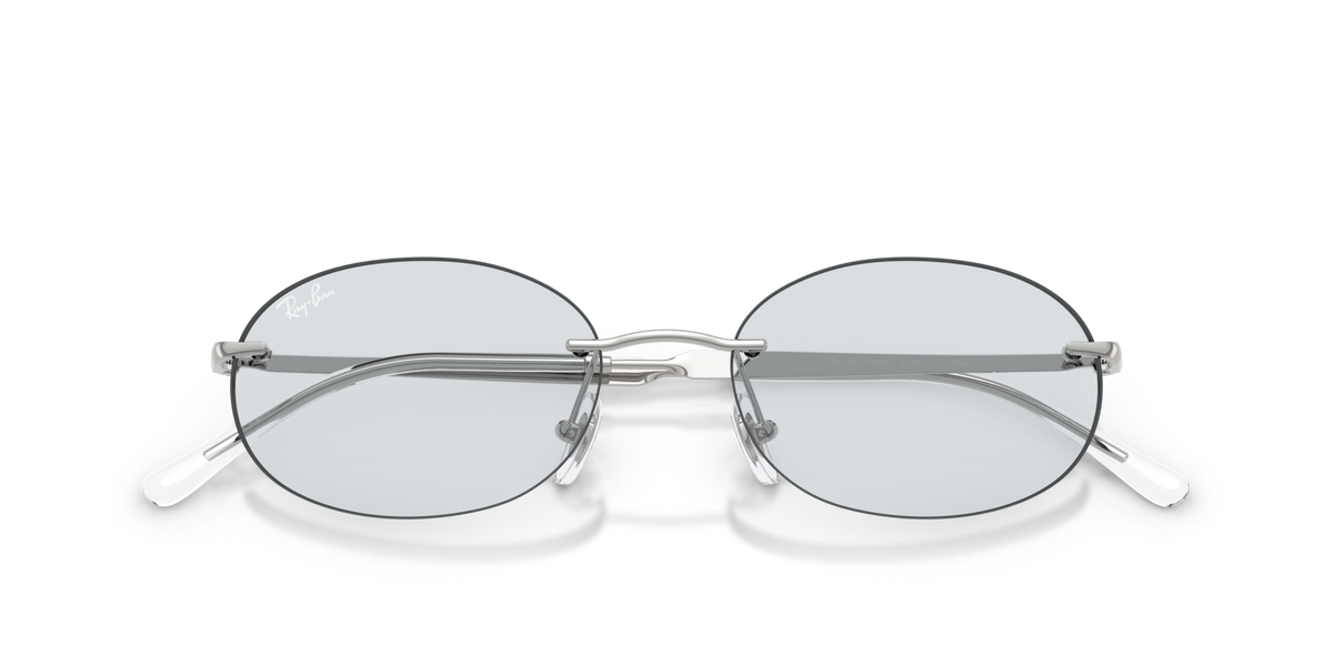Ray-Ban RB3767 003/MF silver sunglasses 54mm folded view
