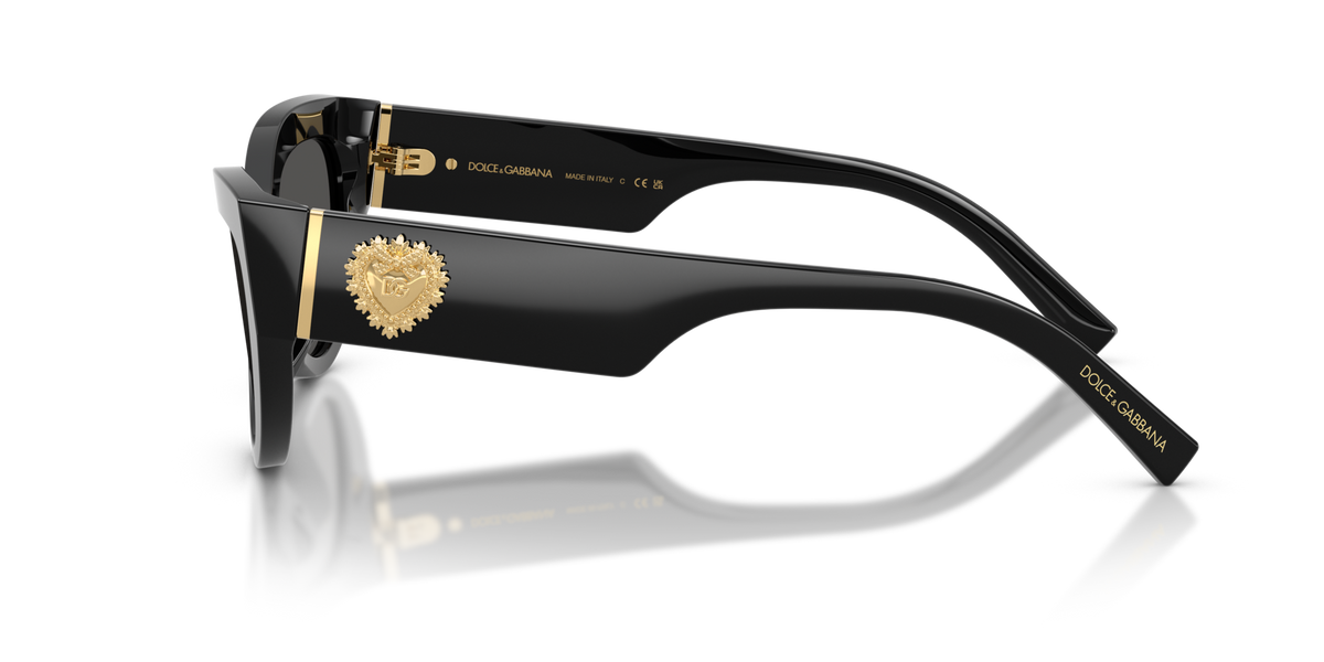 Dolce & Gabbana DG4536 501/87 black sunglasses 55mm side view
