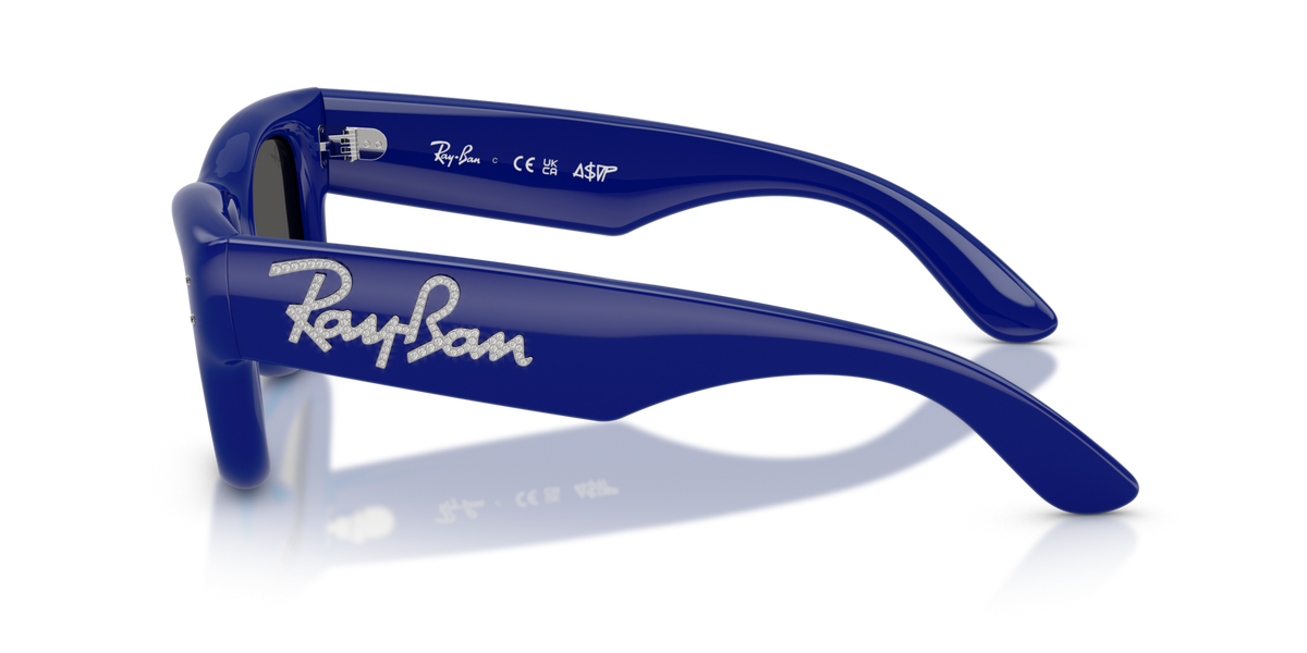 Ray-Ban RB4940B 686087 blue strass sunglasses 47mm side view