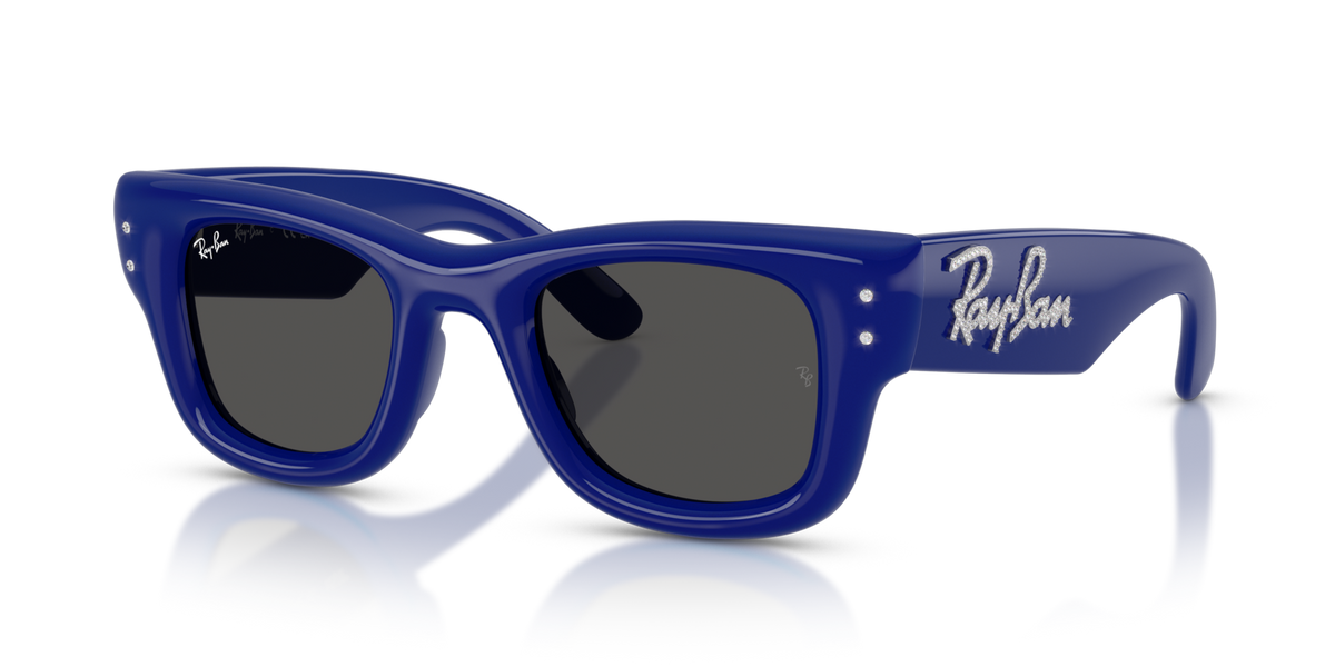 Ray-Ban RB4940B 686087 blue strass sunglasses 47mm angled view