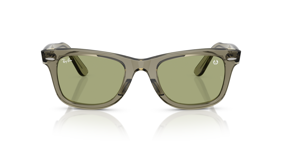 Ray-Ban RB2140 68694E transparent green sunglasses 50mm