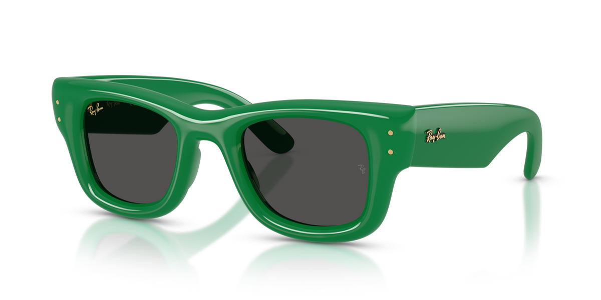 Ray-Ban RB4940 683487 green sunglasses 50mm angled view