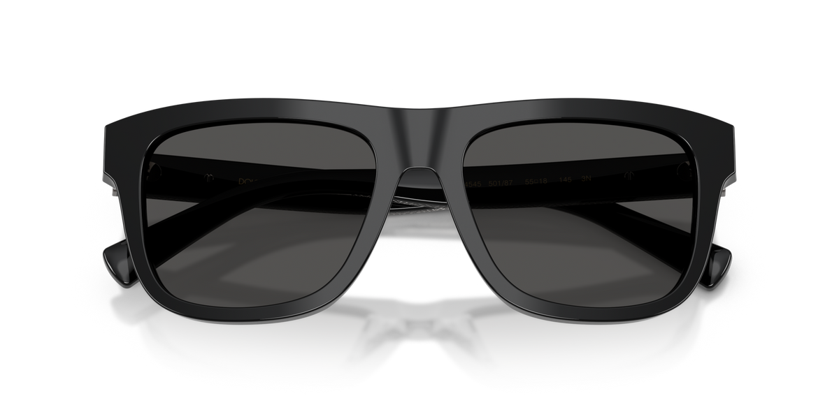 Dolce & Gabbana DG4545 501/87 black sunglasses 55mm folded view