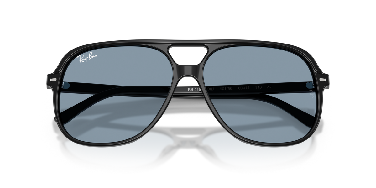 Ray-Ban RB2198 901/56 black sunglasses 60mm folded view