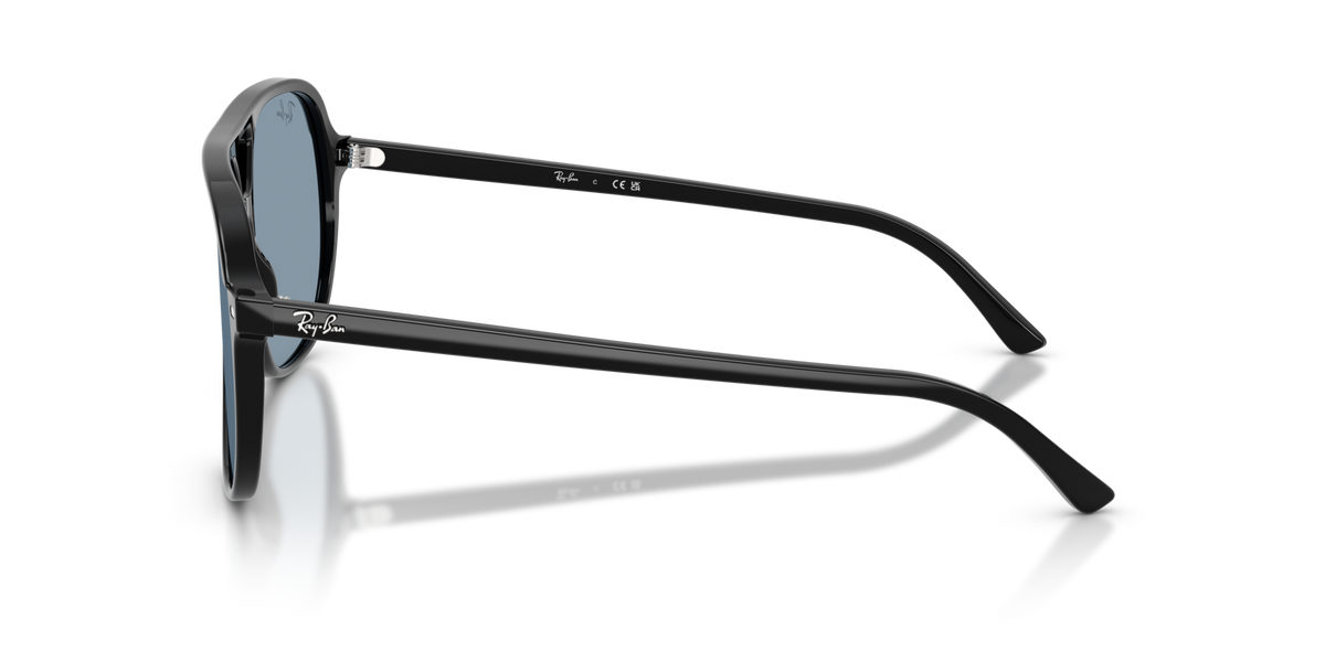 Ray-Ban RB2198 901/56 black sunglasses 60mm side view