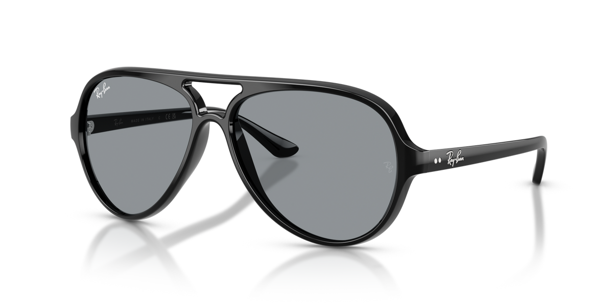 Ray-Ban RB4125 601/R5 black sunglasses 59mm angled view