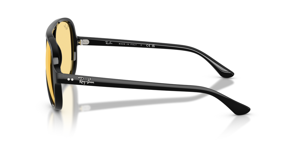 Ray-Ban RB4125 601/R6 black sunglasses 59mm side view