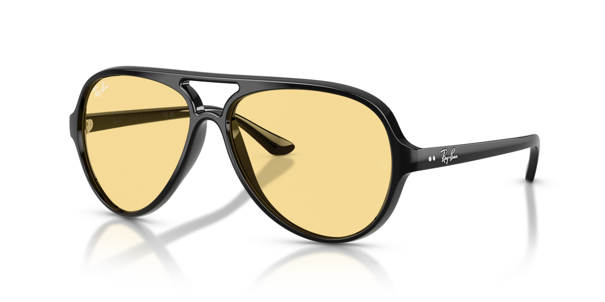 Ray-Ban RB4125 601/R6 black sunglasses 59mm angled view