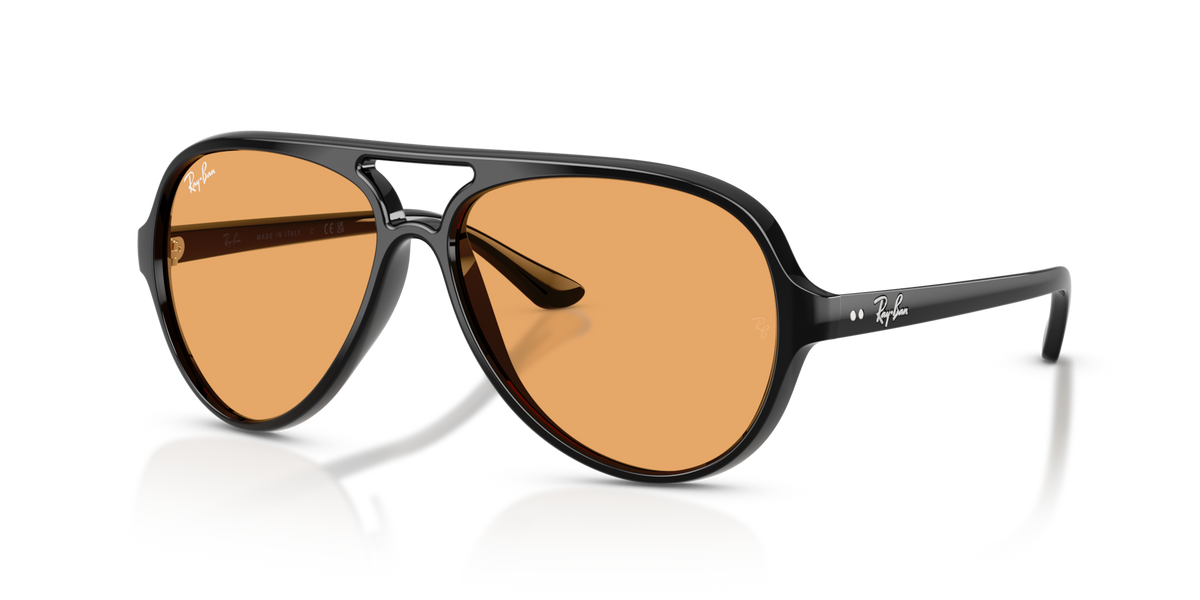 Ray-Ban RB4125 601/33 black sunglasses 59mm angled view
