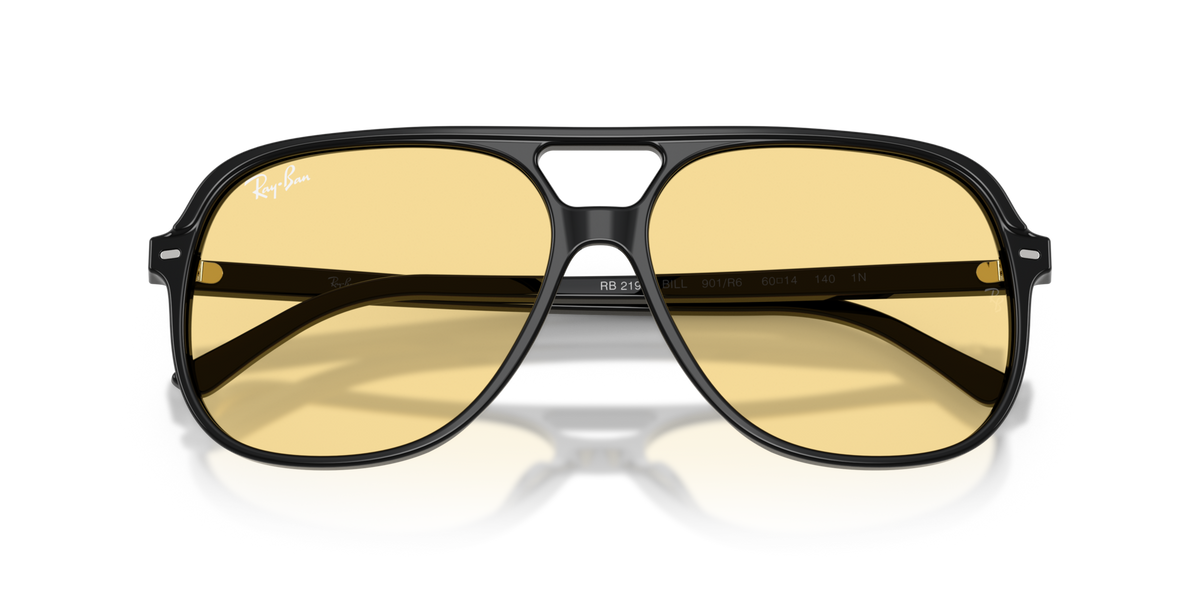 Ray-Ban RB2198 901/R6 black sunglasses 60mm folded view