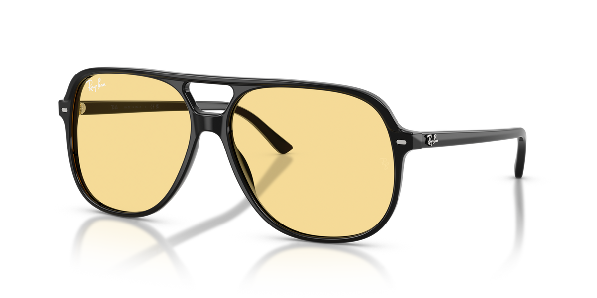 Ray-Ban RB2198 901/R6 black sunglasses 60mm angled view