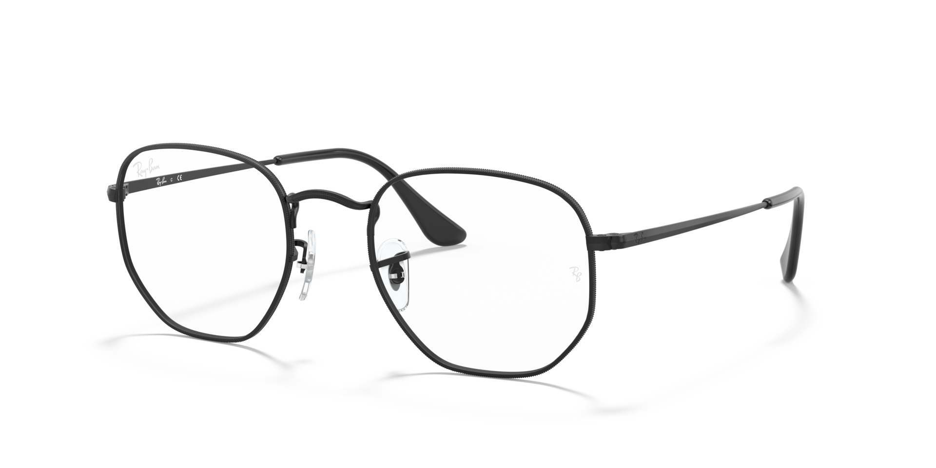 Ray-Ban RX6448 2509 black eyeglasses 54mm angled view