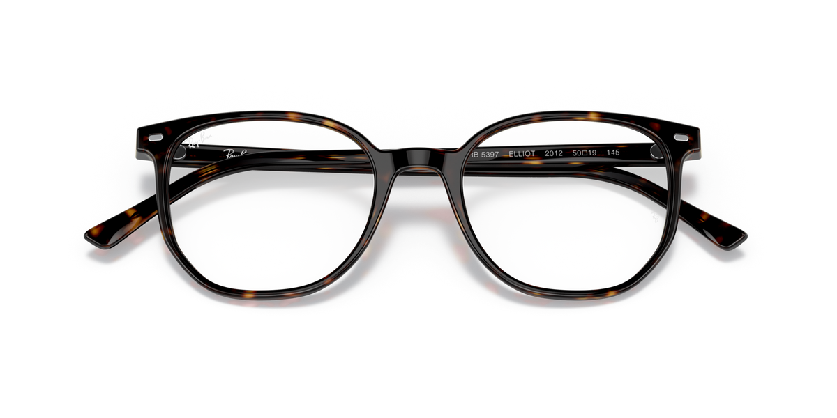 Ray-Ban RX5397 2012 havana eyeglasses 48mm folded view