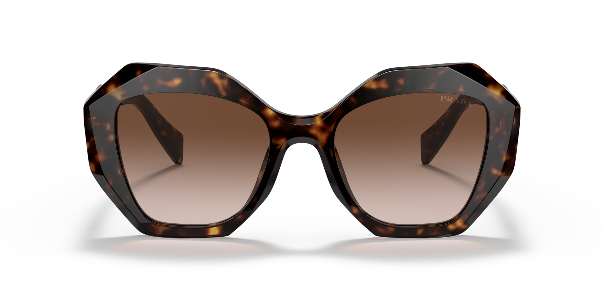 Prada PR 16WS 2AU6S1 tortoise sunglasses 53mm front view