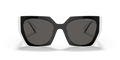 Prada PR15WS 09Q5S0 – Black/Talc Sunglasses (54mm)