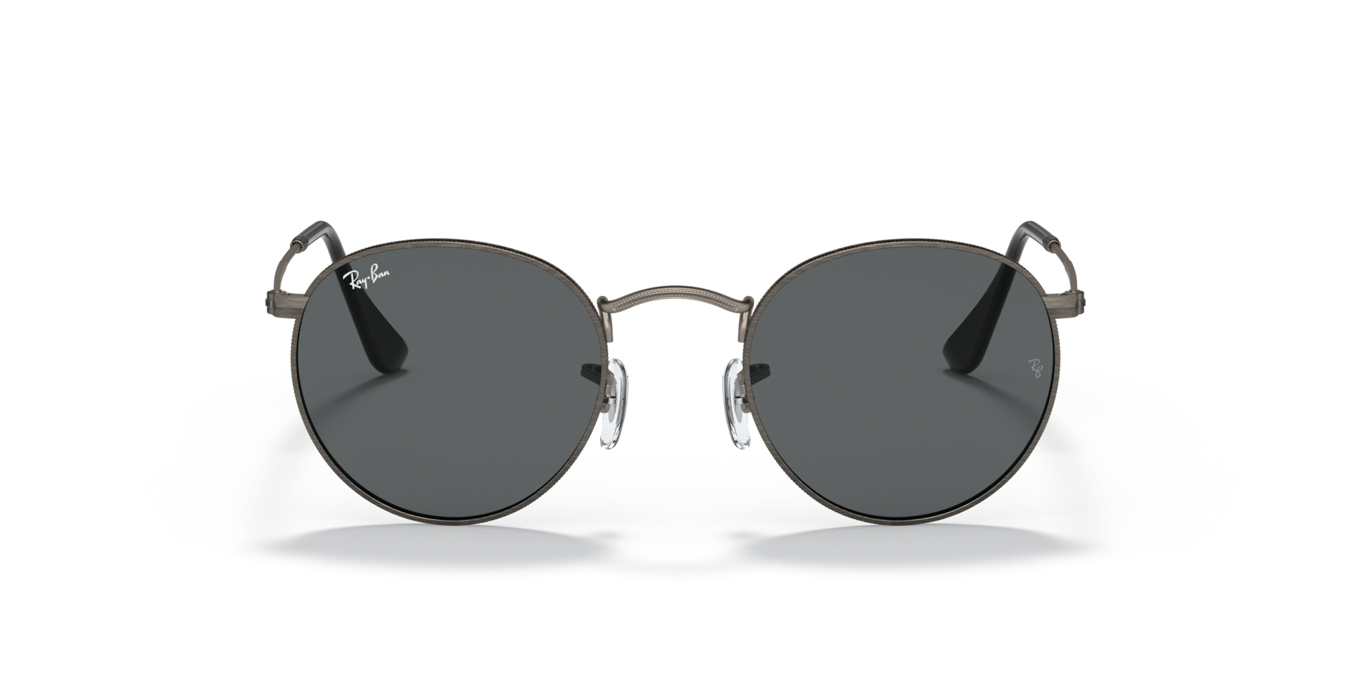 Ray-Ban Round Metal RB3447 9229B1 gunmetal sunglasses 50mm front view