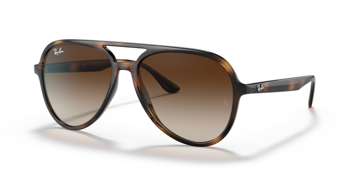 Ray-Ban RB4376 710/13 havana sunglasses 57mm angled view
