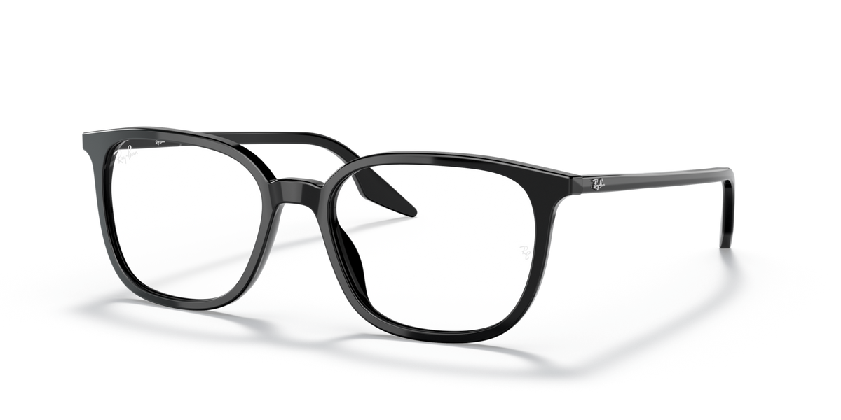 Ray-Ban RX5406 2000 black eyeglasses 52mm angled view