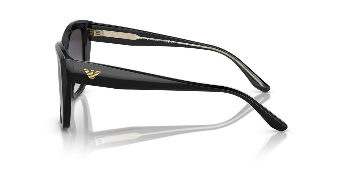 Emporio Armani EA4198 50178G black sunglasses 55mm side view