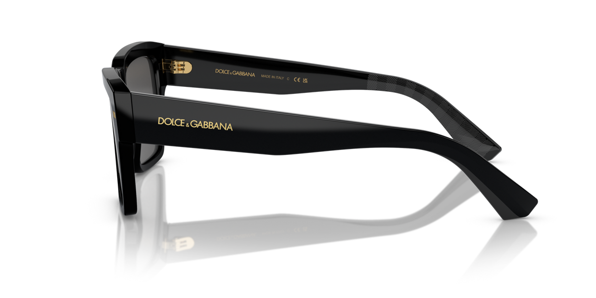 Dolce & Gabbana DG4431 501/87 black sunglasses 55mm side view