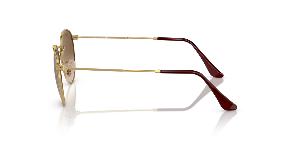 Ray-Ban RB3447 001/51 gold sunglasses 50mm side view