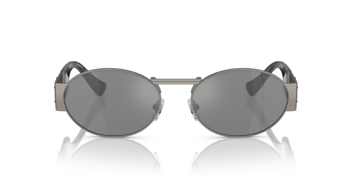Versace VE2264 10016G matte gunmetal sunglasses 56mm