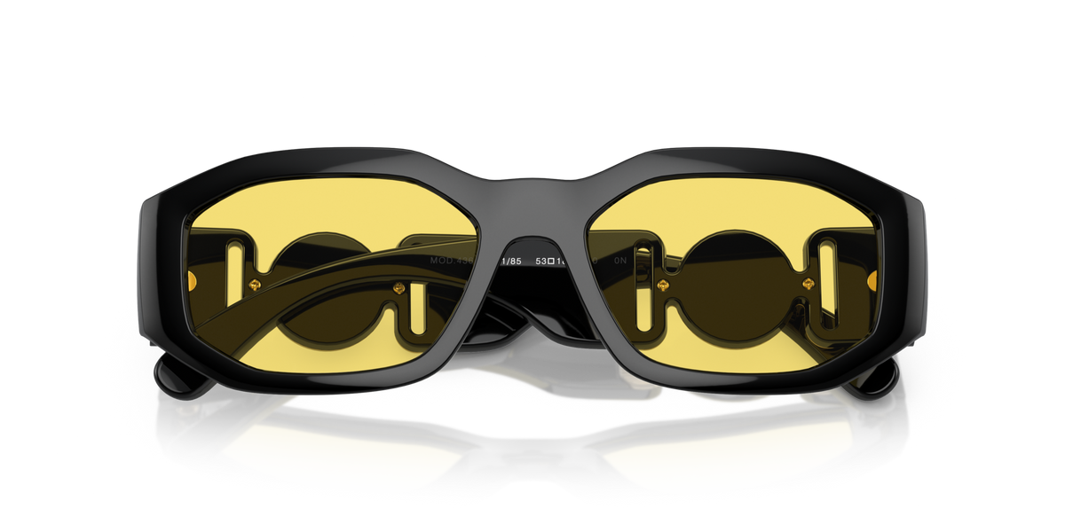Versace VE4361 GB1/85 black sunglasses 53mm folded view