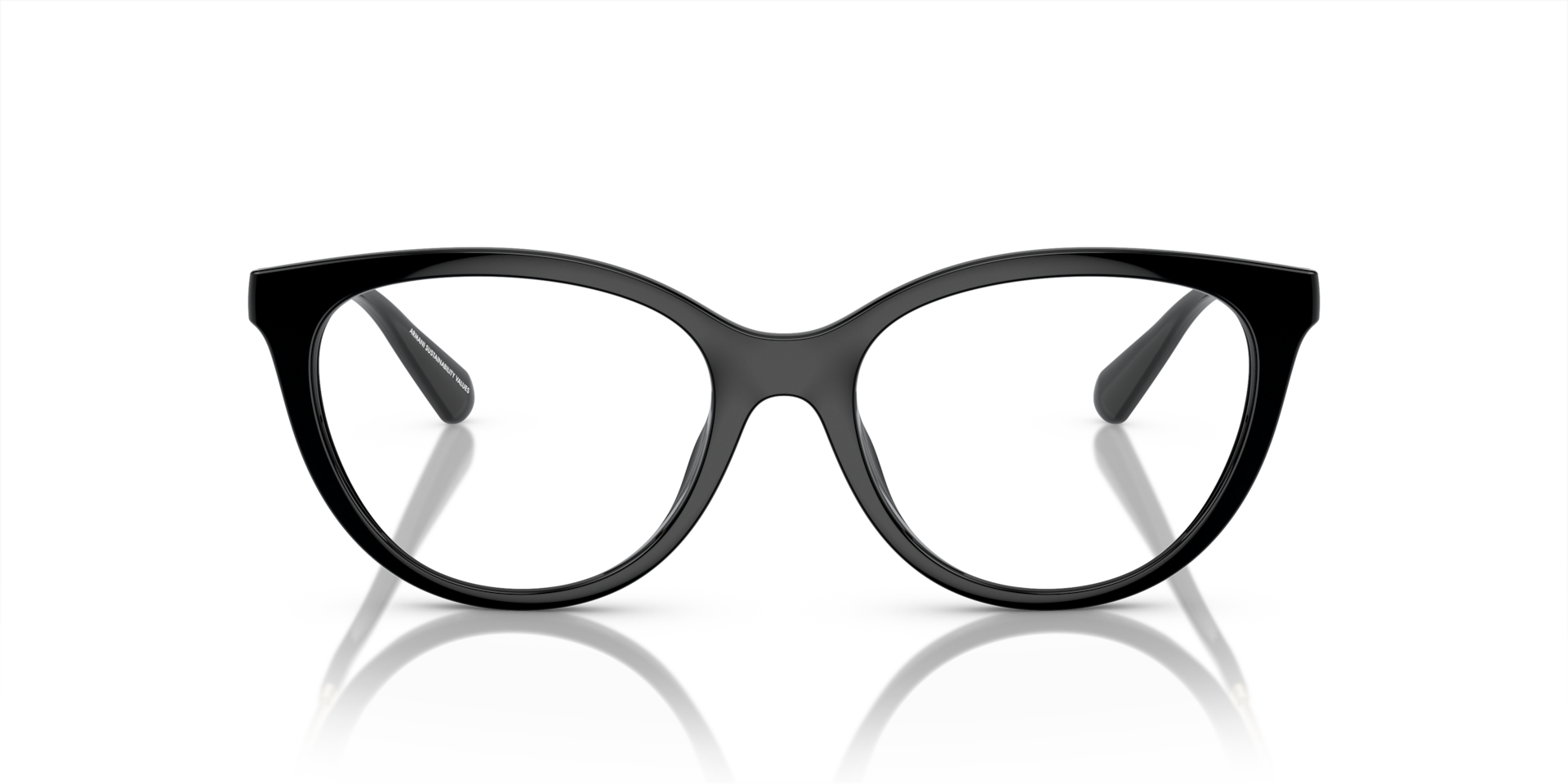Emporio Armani EA4213U 50171W shiny black sunglasses 53mm front view
