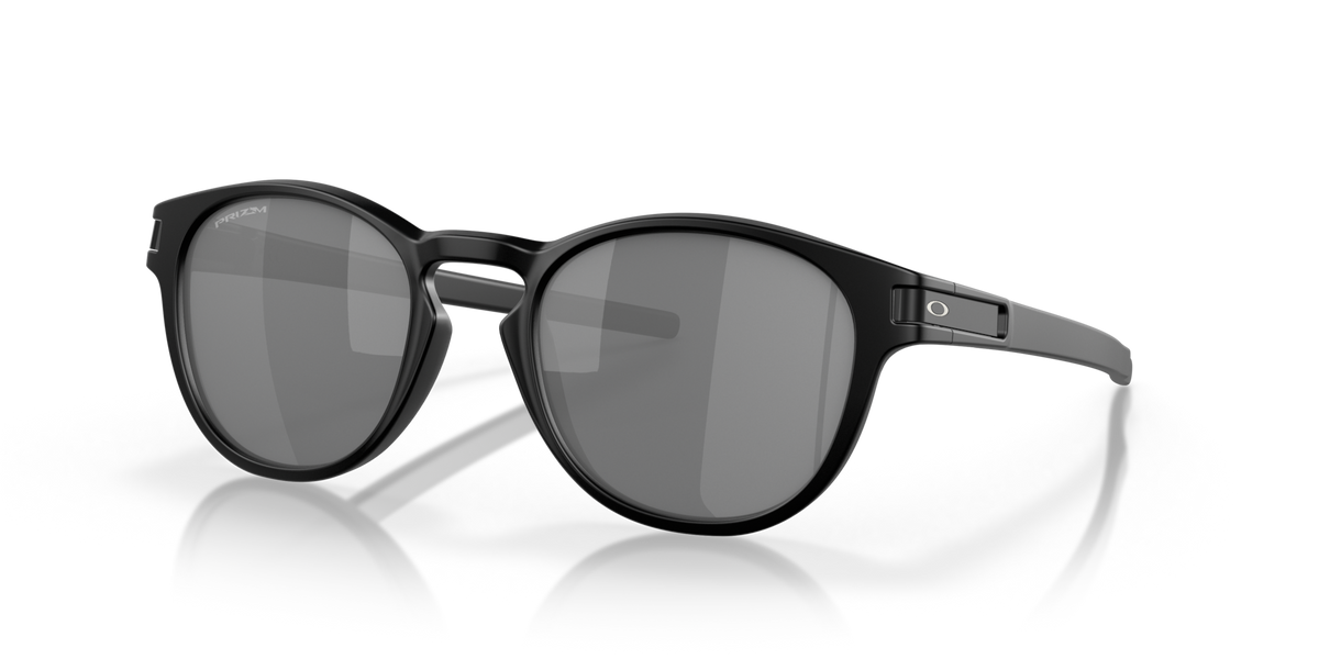 Oakley OO9265 27 matte black sunglasses 53mm angled view