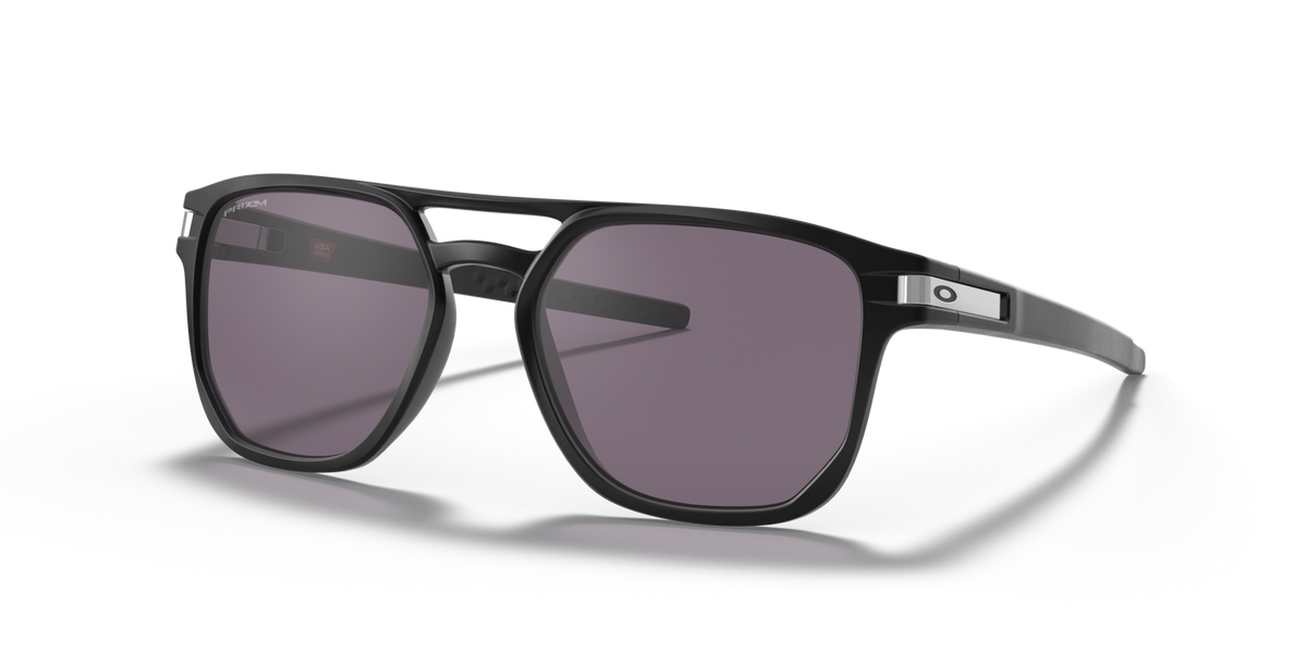 Oakley OO9436 01 matte black sunglasses 54mm angled view