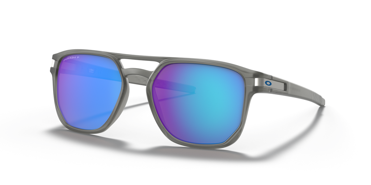 Oakley OO9436 06 matte grey ink sunglasses 54mm angled view