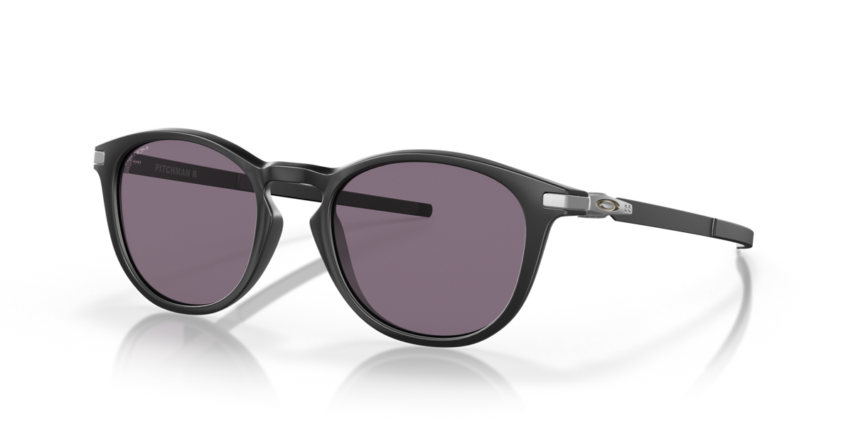 Oakley OO9439 01 satin black sunglasses 50mm angled view