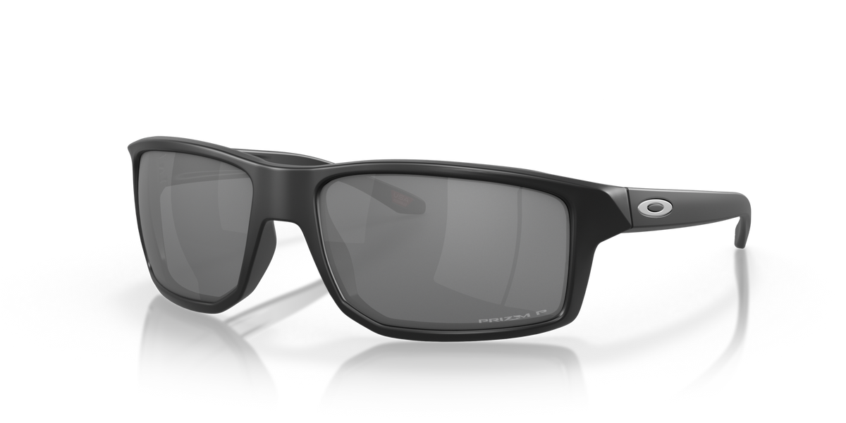 Oakley OO9449 06 matte black sunglasses 60mm angled view