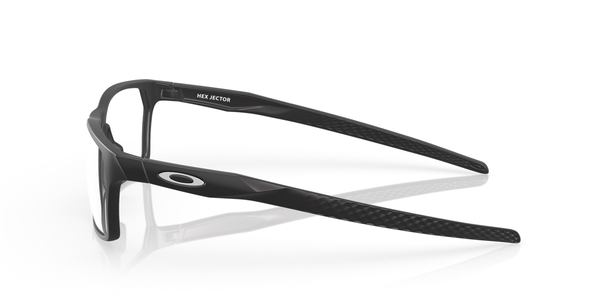 Oakley OX8032 01 satin black eyeglasses 55mm side view