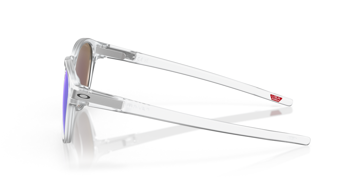 Oakley OO9265 65 matte clear sunglasses 53mm side view