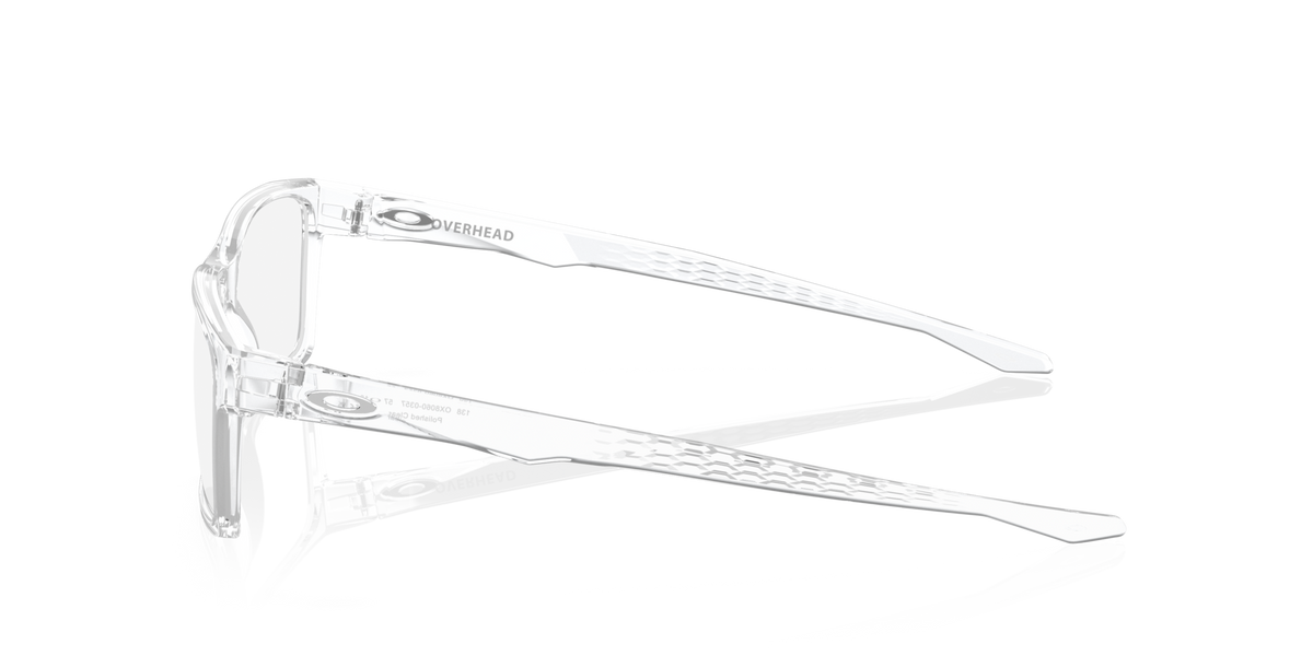 Oakley OX8060 35 polished clear eyeglasses 57mm side view