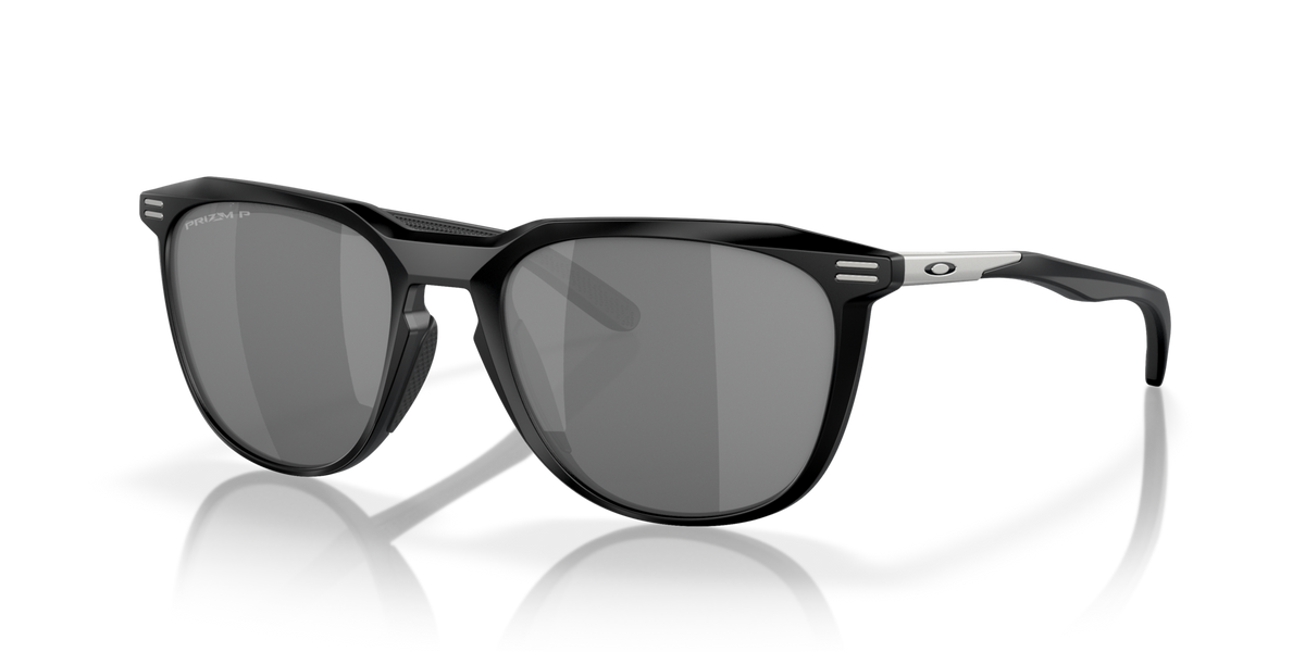 Oakley OO9286 02 matte black sunglasses 54mm angled view