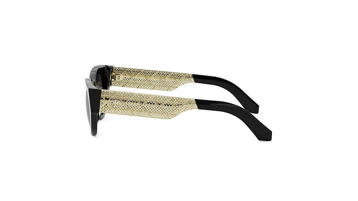 Dior DioRésille B1I 10A0 – Black & Gold Sunglasses (53mm)