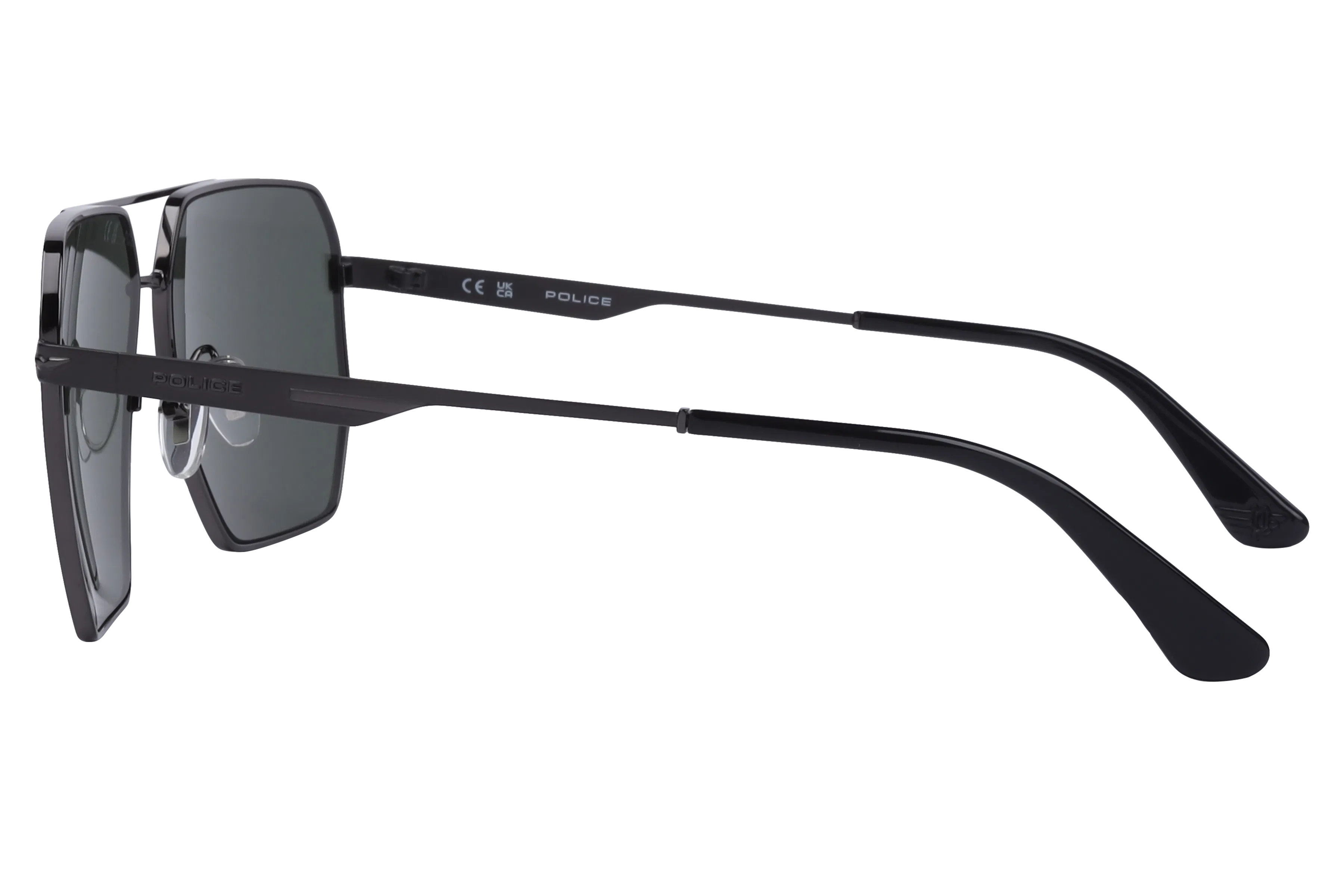 Police SPLL79 0584 – Matte Dark Green Sunglasses (61mm)