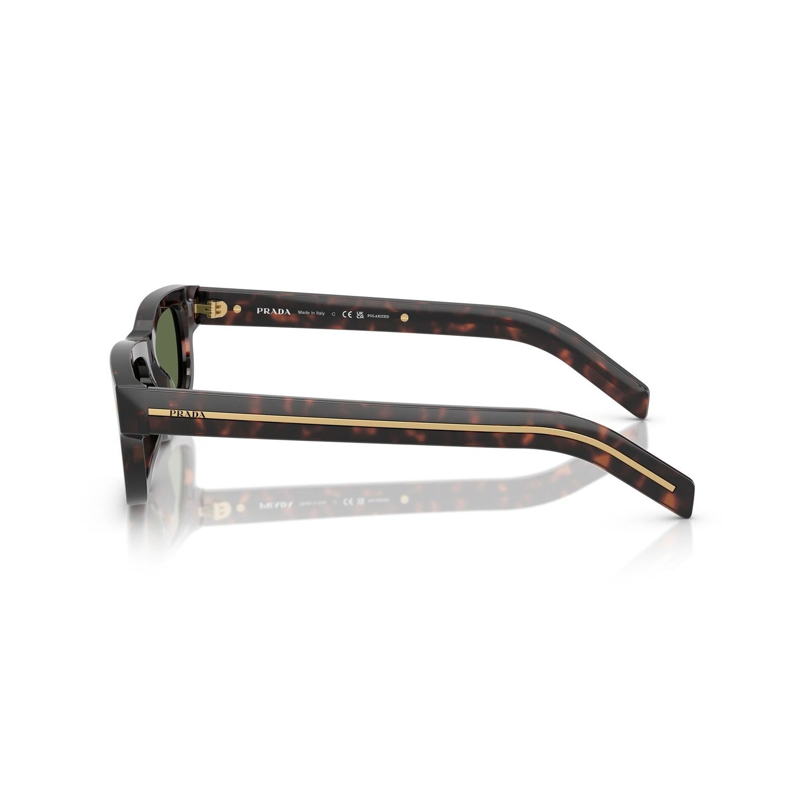 Prada PR B11S 17N20G - Root Tortoise Polarized Sunglasses (55mm)
