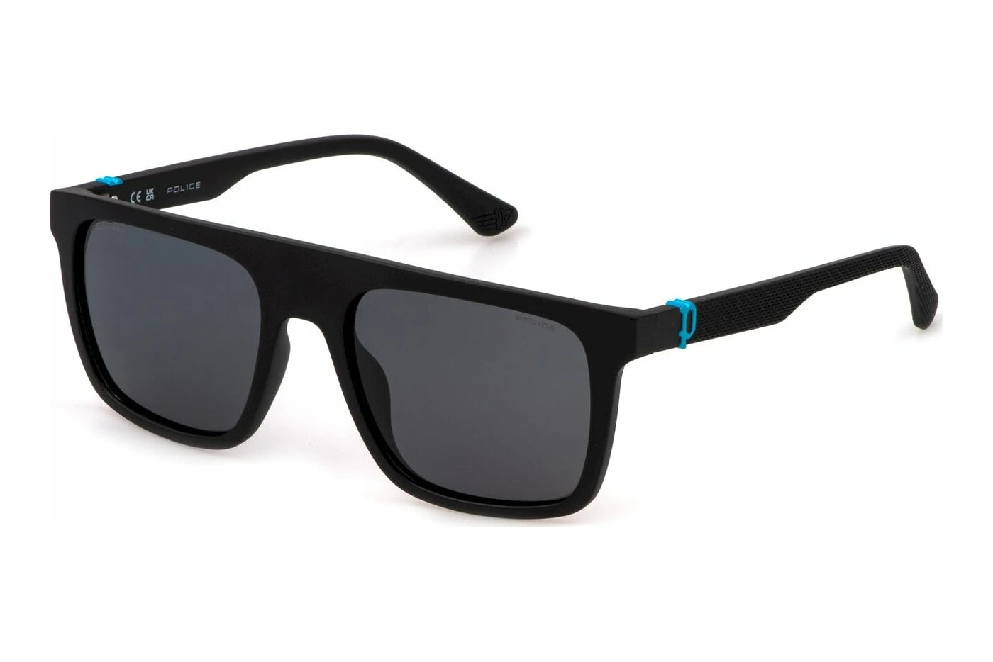 Police Beyond Lite 2 SPLF61 U28F matte black sunglasses 55mm front view